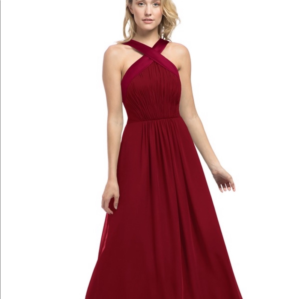 Azazie dress in Burgundy, style Bay NWT